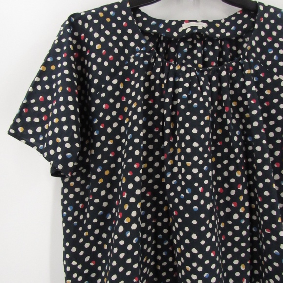 Hobbyra Hobbyre Dot Print Pullover Loose-Fit Top S - Picture 7 of 11